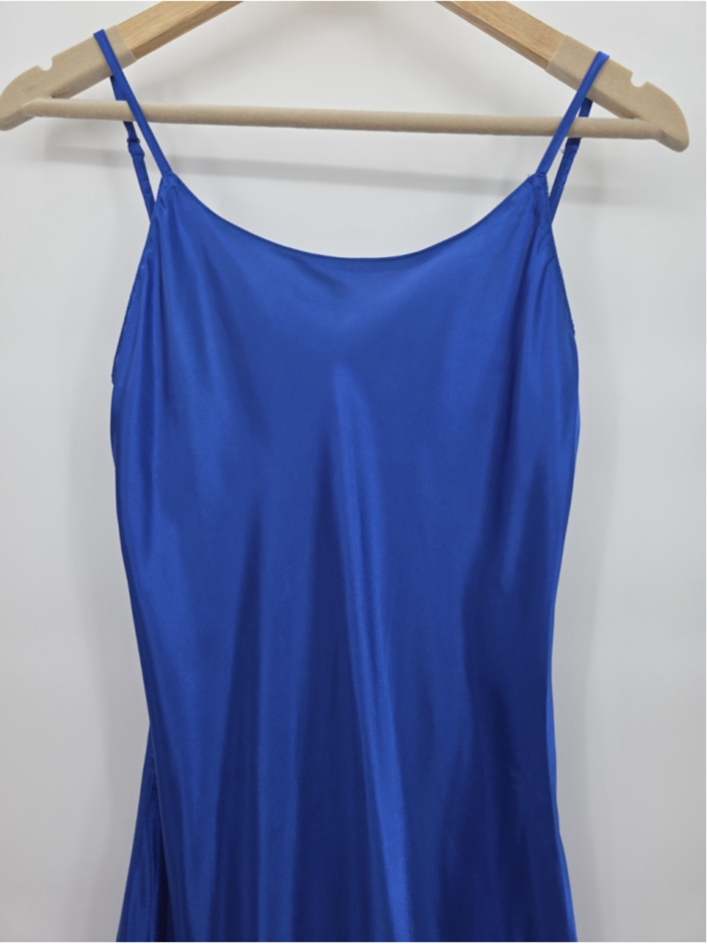 Alexander Del Rossa Dress M Vintage Satin Slip Romantic Luxury Cocktail Party - Picture 7 of 14